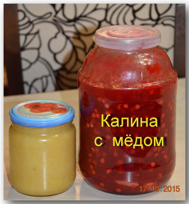 Калина с медом показания