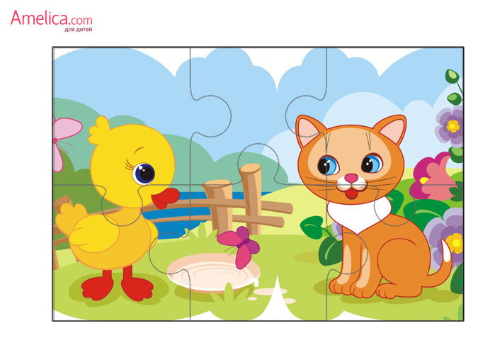Картинка пазлы для детей в детском саду
