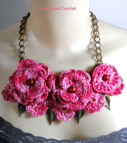 crochet patterns on the collars and necklaces | make handmade, crochet ...