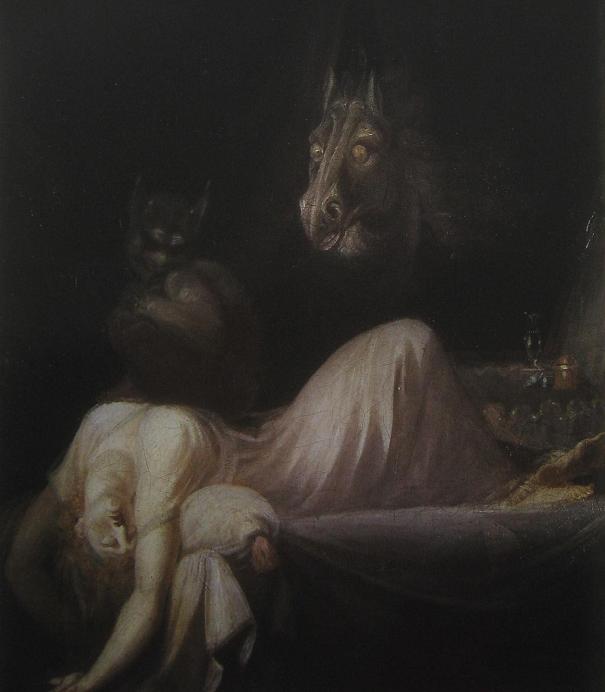 Кошмар картина. Иоганн Фюсли ночной кошмар. Ночной кошмар Фюсли 1781.