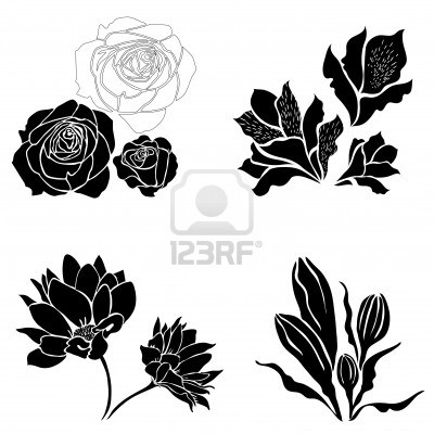 9826243-set-of-black-flower-design-elements (400x400, 37Kb)