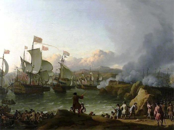 Batalla de la bahia de Vigo, 12 de octubre de 1702 (700x524, 42Kb)