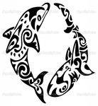  depositphotos_6664080-Tattoo-of-dolphins (644x700, 220Kb)