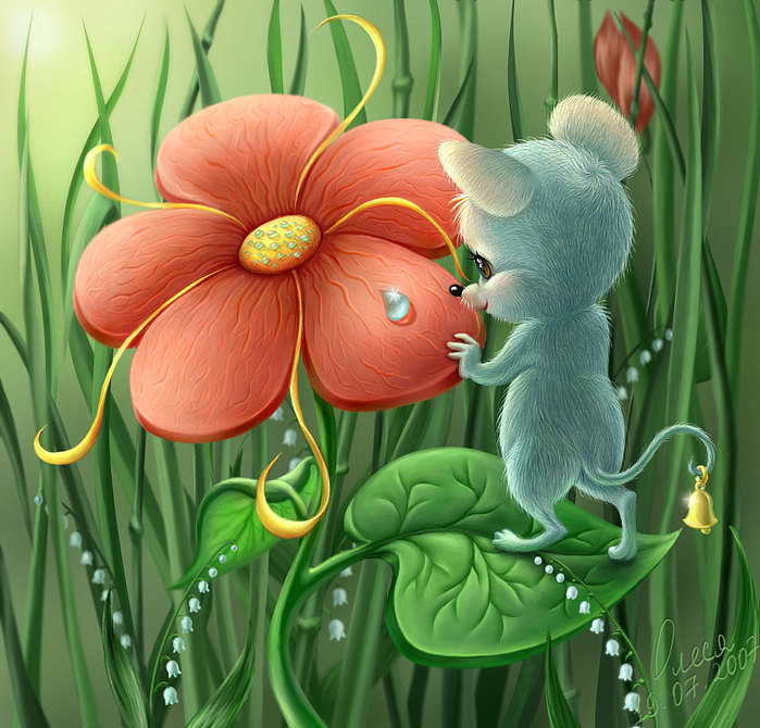 A_Little_Mouse_by_OlesyaGavr (700x670, 130Kb)