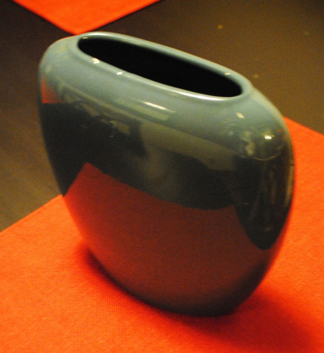 Серебристая фактурная ваза своими руками