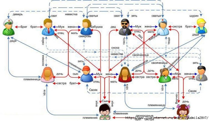 какое понятие обобщает приведенные ниже термины мать отец сын брат свекровь тесть