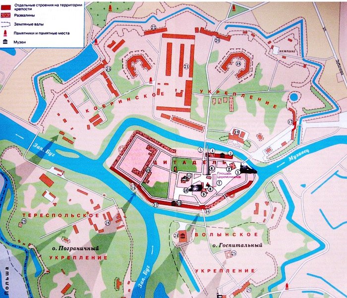 Оборона брестской крепости карта егэ