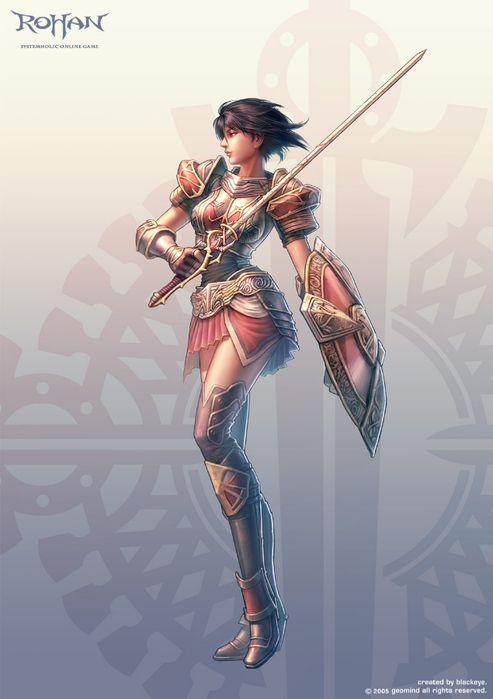 women-weapons-armor-shield-artwork-anime-HD-Wallpapers (493x700, 217Kb)