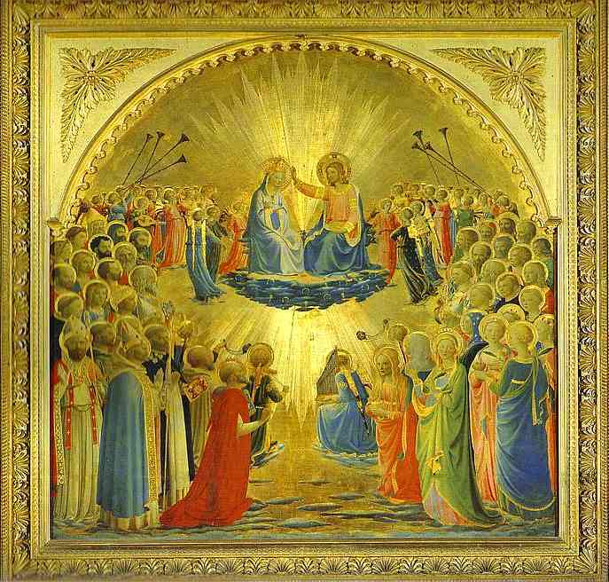 Fra Angelico - The Coronation of the Virgin (1) (687x656, 73Kb)