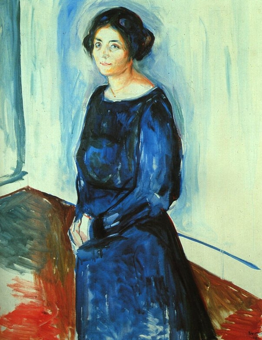 Женщина в голубом (Фрау Барт), 1921 (539x700, 282Kb)