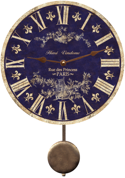 blue-toile-french-country-wall-clock (400x568, 341Kb)