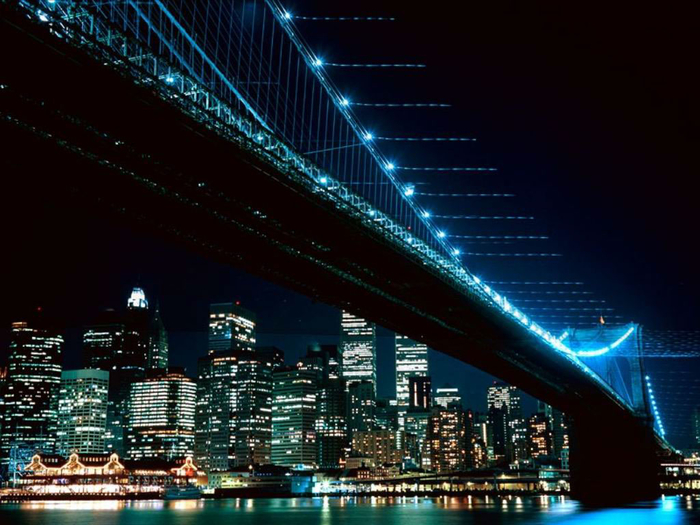 США - Нью-Йорк - мост на Манхетен (700x525, 356Kb)