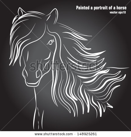 stock-vector-painted-portrait-of-a-horse-vector-eps-148925261 (450x470, 97Kb)