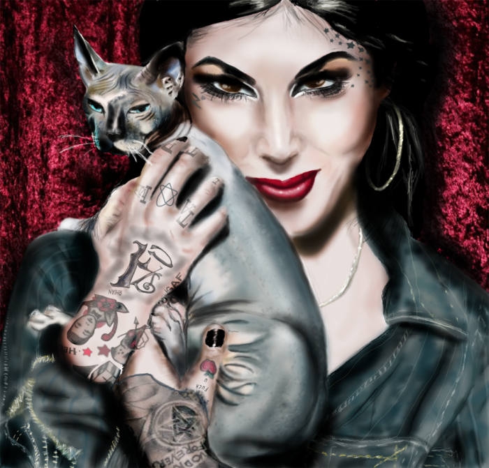 Kat Von D - tattoo. 