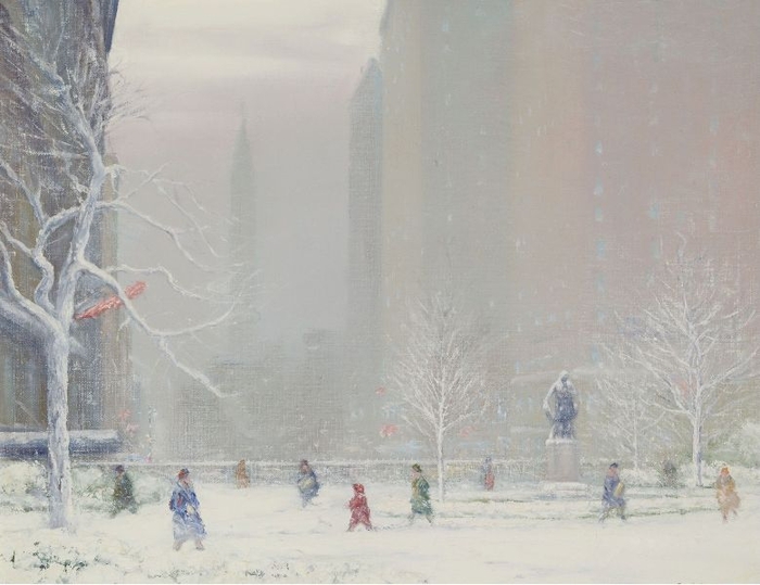 In Gramercy Park, Winter (700x539, 207Kb)