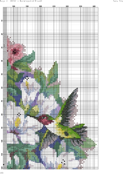 Венок и колибри dimensions схема