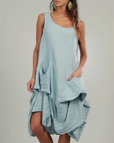 Italian Linen Dress by Inizio-Flutter  Богемный наряд, Шитье платья,  Льняные платья