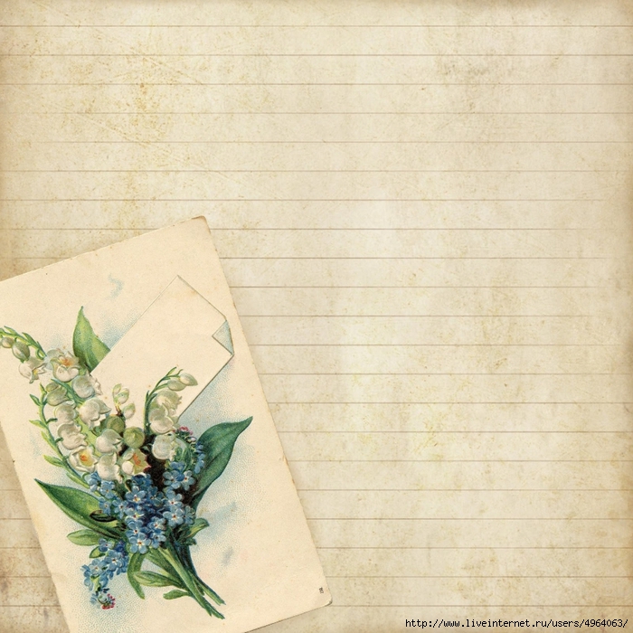 8x8 lined floral notecard paper ~ lilac-n-lavender (700x700, 358Kb)