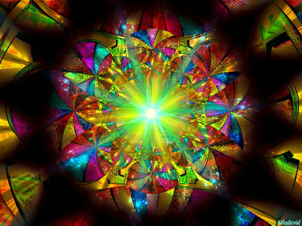 Gift kaleidoscope. Sparkling flower. (600x450, 109Kb)