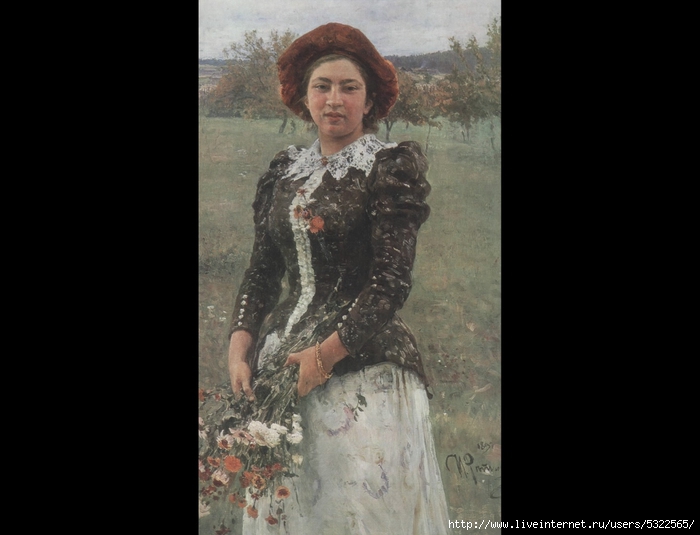 A146Autumn Bouauet. Portrait of Vera Repina. 1892 (700x535, 147Kb)