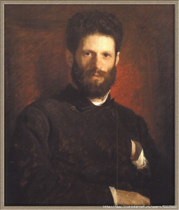 Portret skul'ptora M.M.Antokol'skogo. 1876 (595x700, 300Kb)