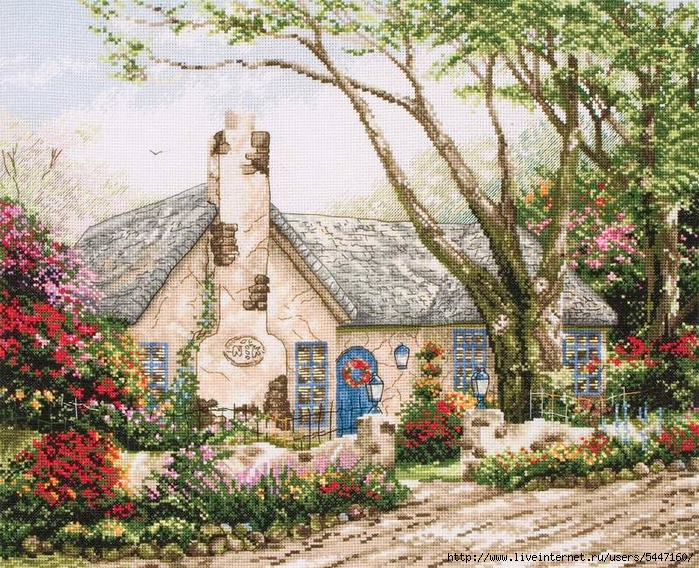 Stitchart-Morning-Glory-Cottage0 (700x568, 488Kb)