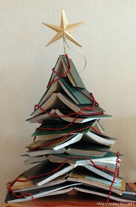 Alternative-Christmas-tree-ideas-tree-from-books-3 (463x700, 231Kb)