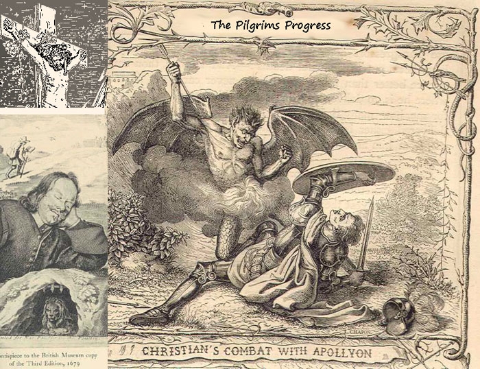 From The Pilgrims Progress by John Bunyan  1678 заставка (700x538, 422Kb)