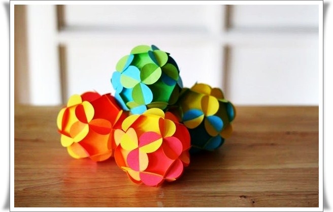 самодельные шары из бумаги | Дзен