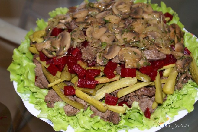 Сочный пряный салат с говядиной и грибами (8) (655x438, 193Kb)
