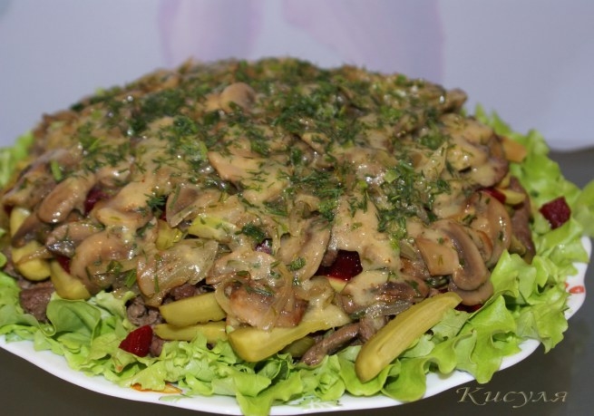 Сочный пряный салат с говядиной и грибами (10) (655x459, 169Kb)