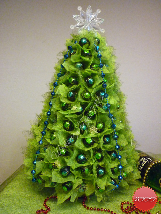 Новогодняя елка DIY МК Елка из сизаля Новогодние подарки своими руками Новогодние поделки