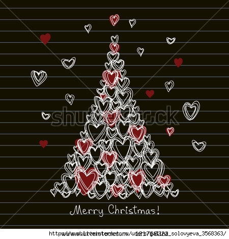 stock-vector-vector-card-with-christmas-tree-made-from-hearts-of-doodles-festive-childish-hand-drawn-background-121768222 (450x470, 135Kb)