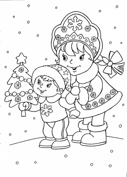 Новогодние раскраски с заданиями для детей 5-6-7 лет распечатать бесплатно