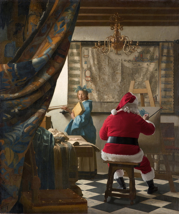 Santa Classics - серия коллажей Эда Вилера Ed Wheeler