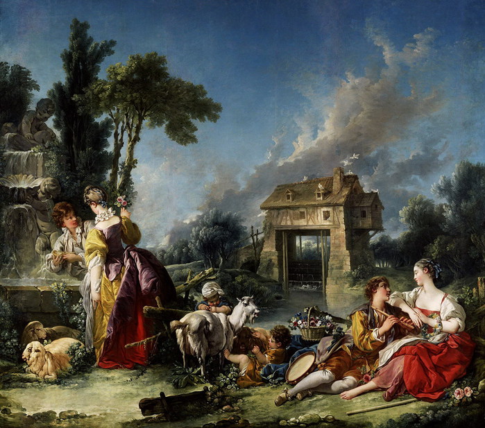 Франсуа Буше -  Фонтан Любви    1748 (700x617, 153Kb)