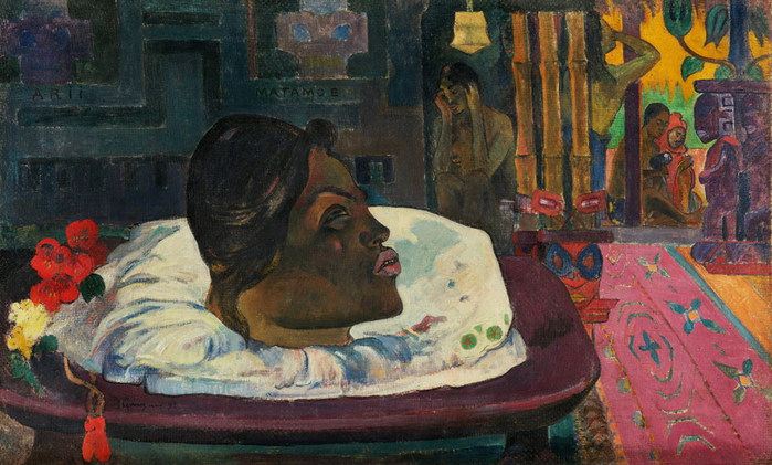 Поль Гоген - Аrii Matamoe (Королевский Конец) 1892 (700x421, 105Kb)