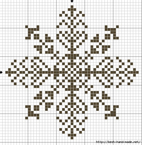 Снежинки-–-схемы-для-вышивки-крестиком (500x508, 196Kb)