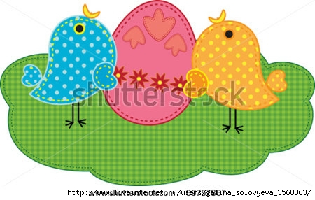 stock-vector-easter-chicks-in-a-patchwork-69757867 (450x286, 89Kb)