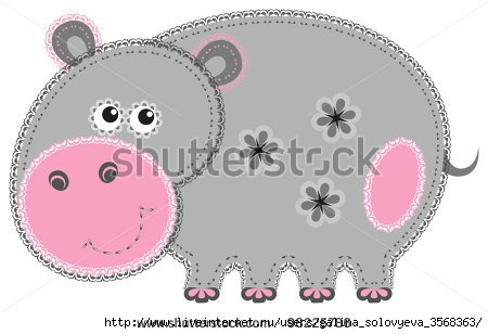 stock-vector-fabric-animal-cutout-hippo-cute-animal-character-in-decorative-style-on-white-98225786 (450x308, 70Kb)