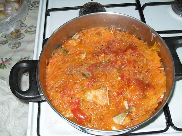 Рыба тушеная с овощами технологическая карта