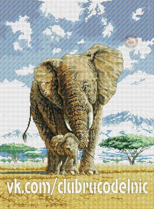 Elephants (516x700, 678Kb)