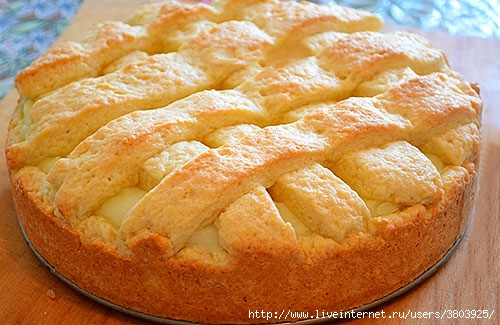 «Яблочный пирог с заварным кремом»