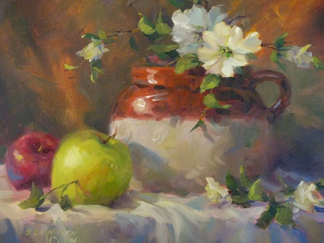 Bean Pot and Green Apple16x20  (640x480, 285Kb)