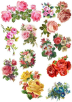 цветы - картинки для декупажа (495x700, 339Kb)