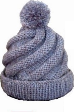 Шапка и шарф-снуд со спиральным узором