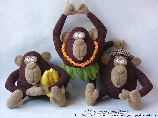 Новогодние поделки обезьяны своими руками