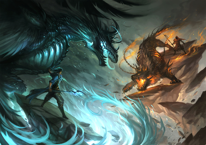 mage_battle_by_sandara-d5s76v7 (700x495, 380Kb)