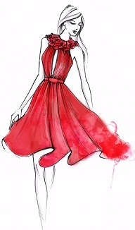 Sketch-of-the-Matthew-Williamson-Red-Ruffle-Neck-Silk-Dress-AW14-846x1140 (192x326, 55Kb)