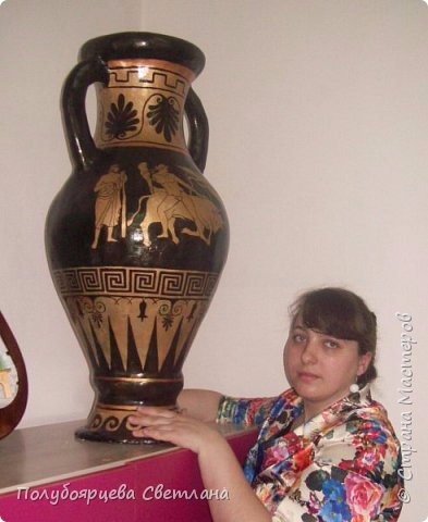 Напольная ваза из картона от Полубоярцевой Светланы (2) (393x480, 138Kb)